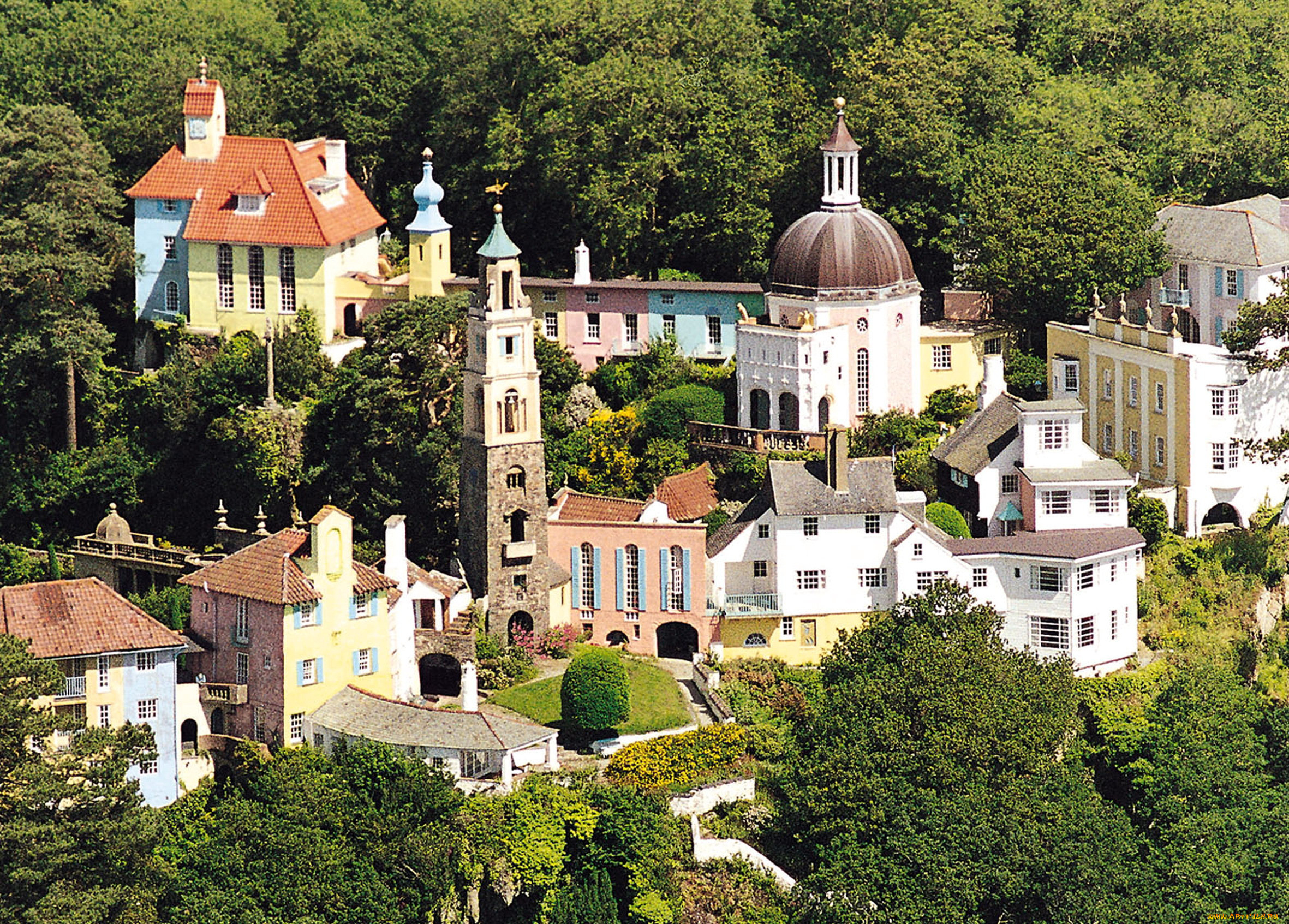 portmeirion, village, wales, , - 